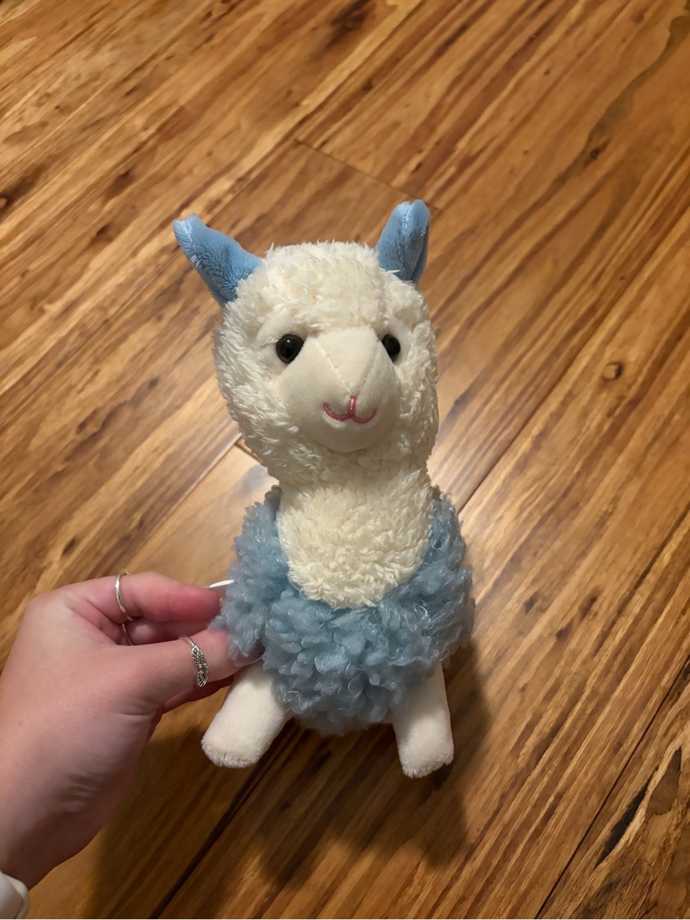 Dan Dee Blue & White Llama Alpaca Plush Stuffed Animal Soft Toy
